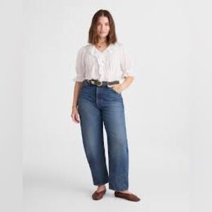 NWT Madewell Indigo Balloon Jeans Barrel Retro Size 31